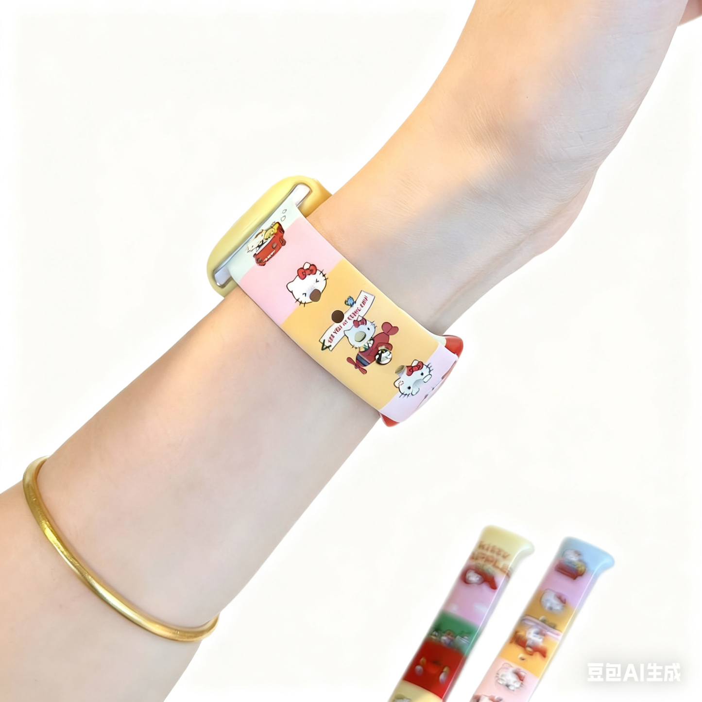 Hello Kitty rainbow iWatch Band