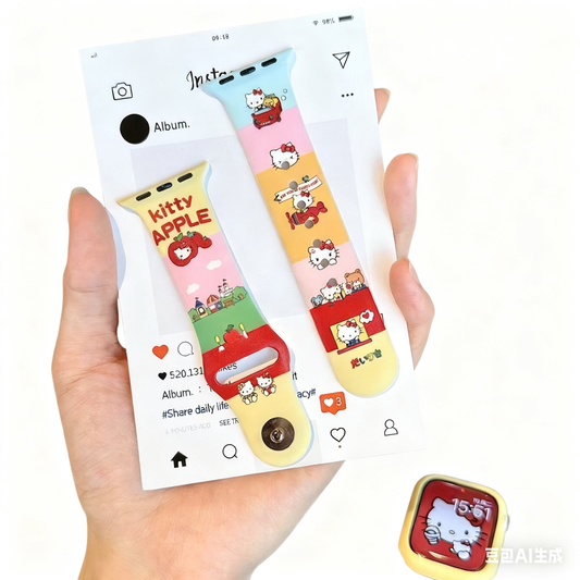 Hello Kitty rainbow iWatch Band