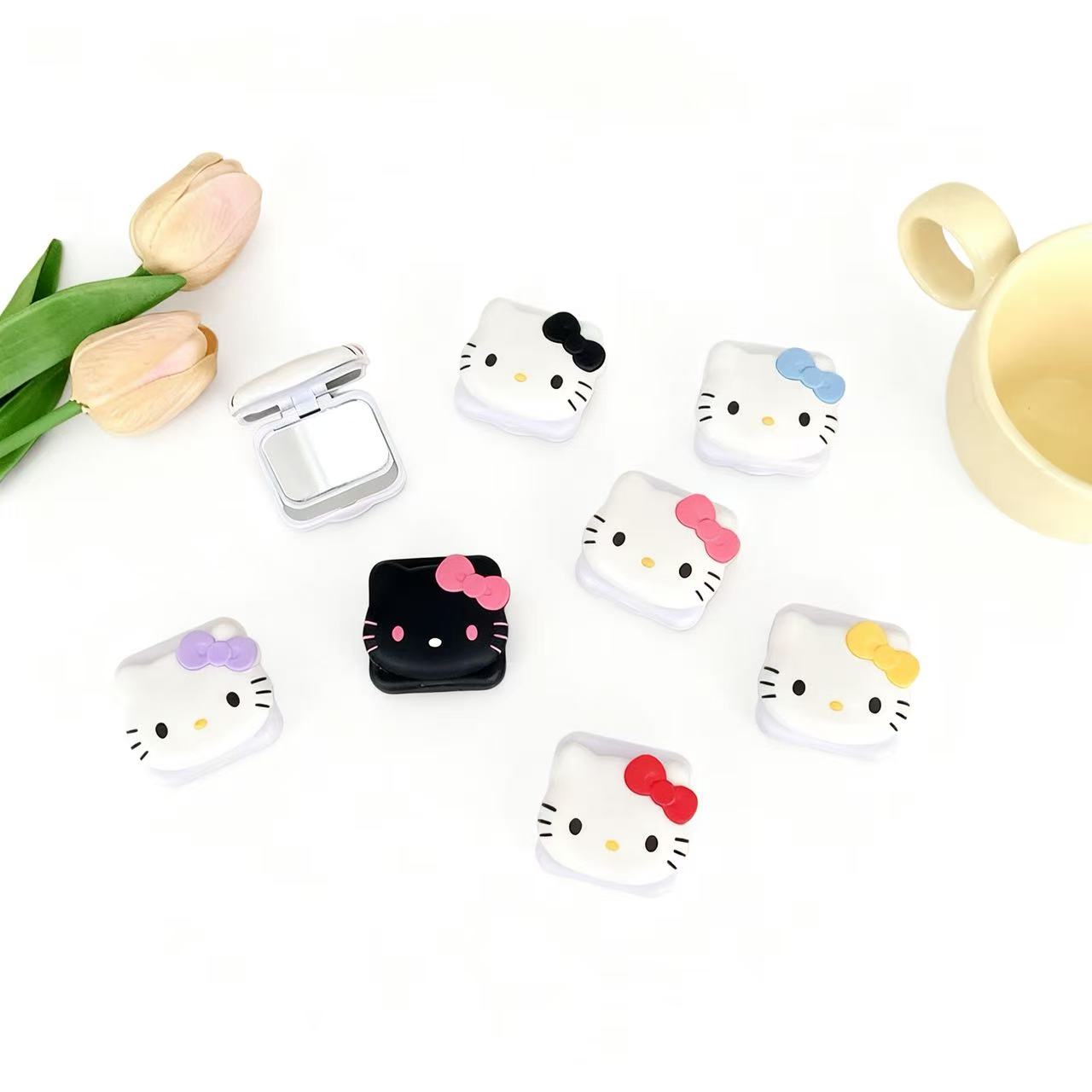 Hello Kitty, sticker with mirror phone holder