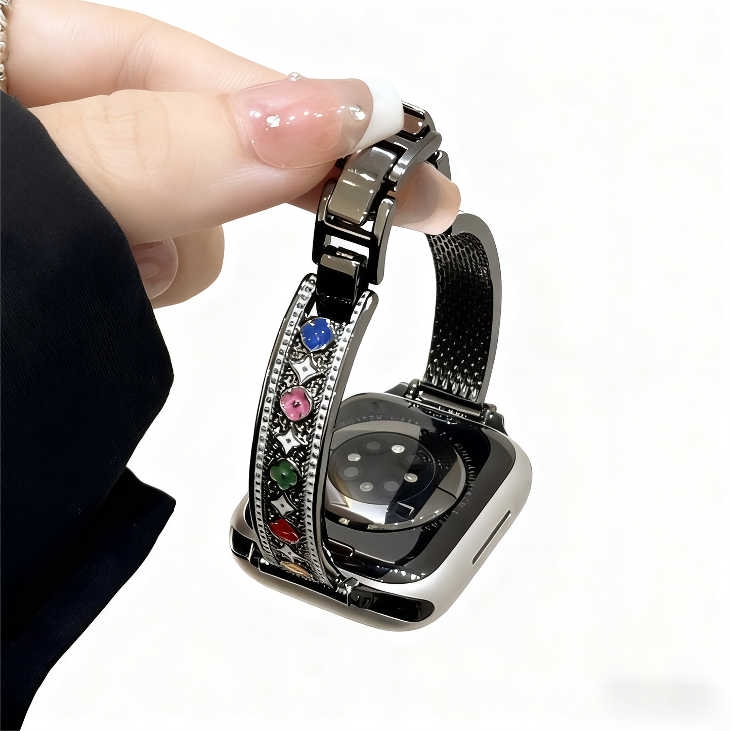 Colorful Four Leaf Flower iWatch Band