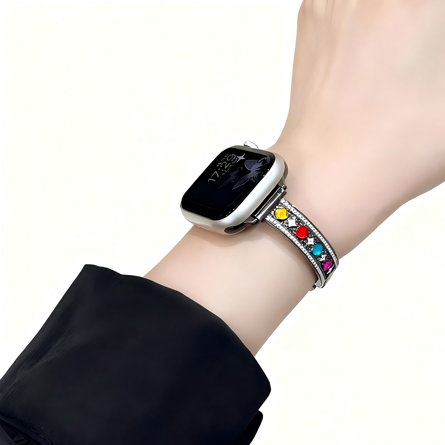 Colorful Four Leaf Flower iWatch Band