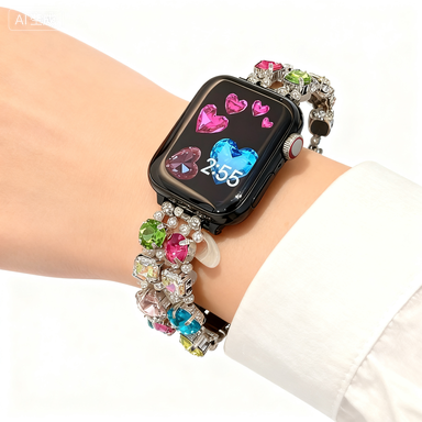 Colorful Gemstone iWatch Band