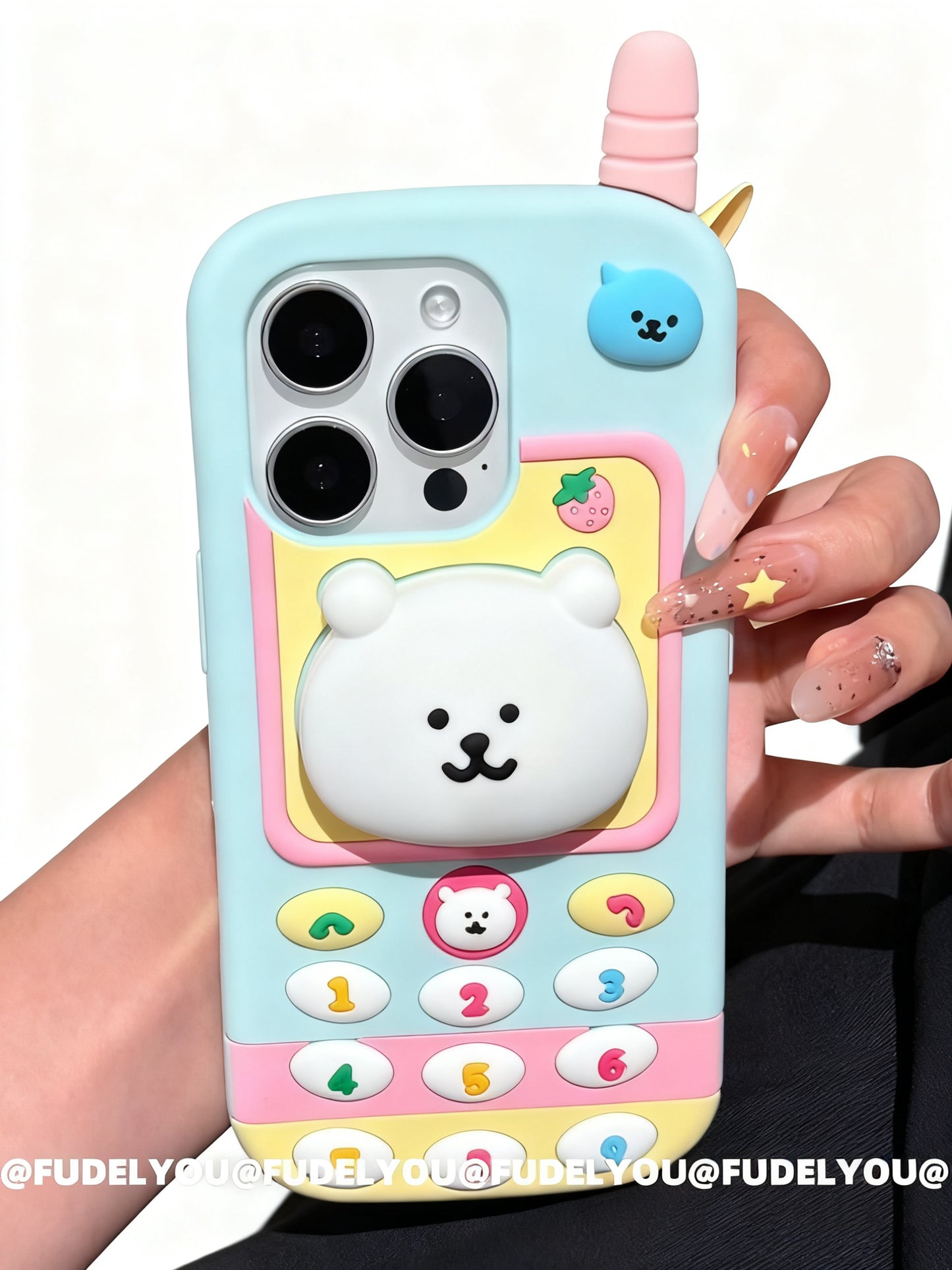 Cartoon antenna phone case