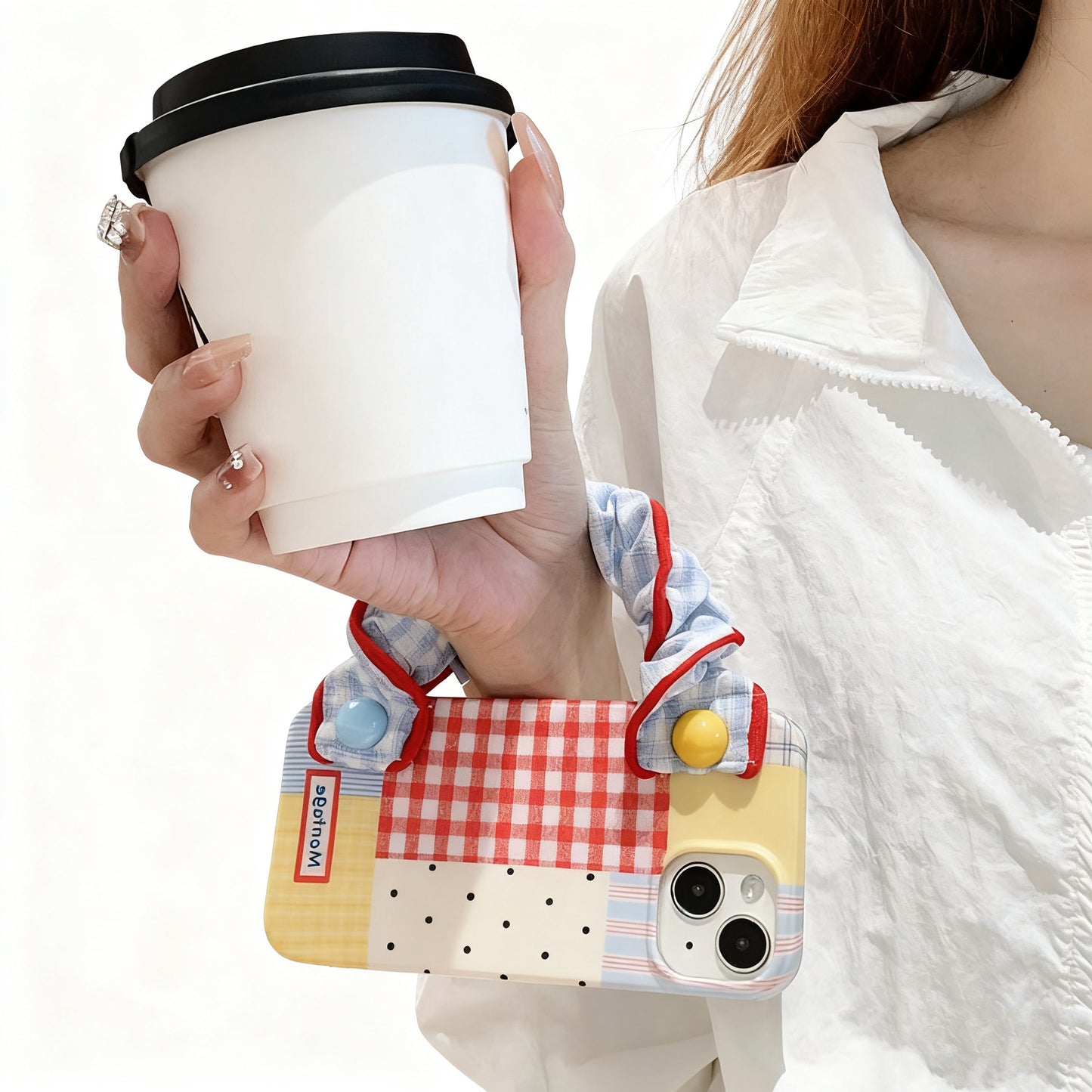 Checkered Handheld Phone Case