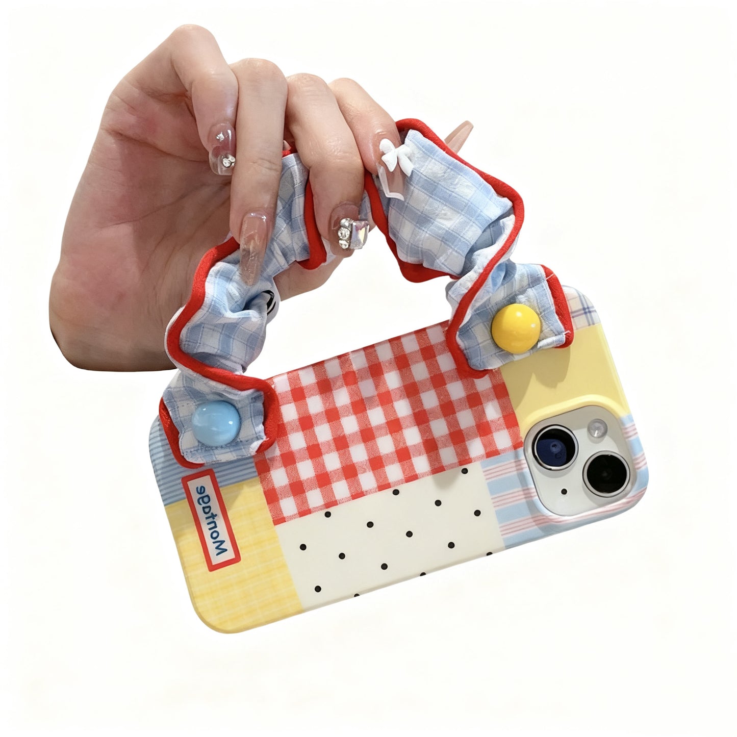 Checkered Handheld Phone Case