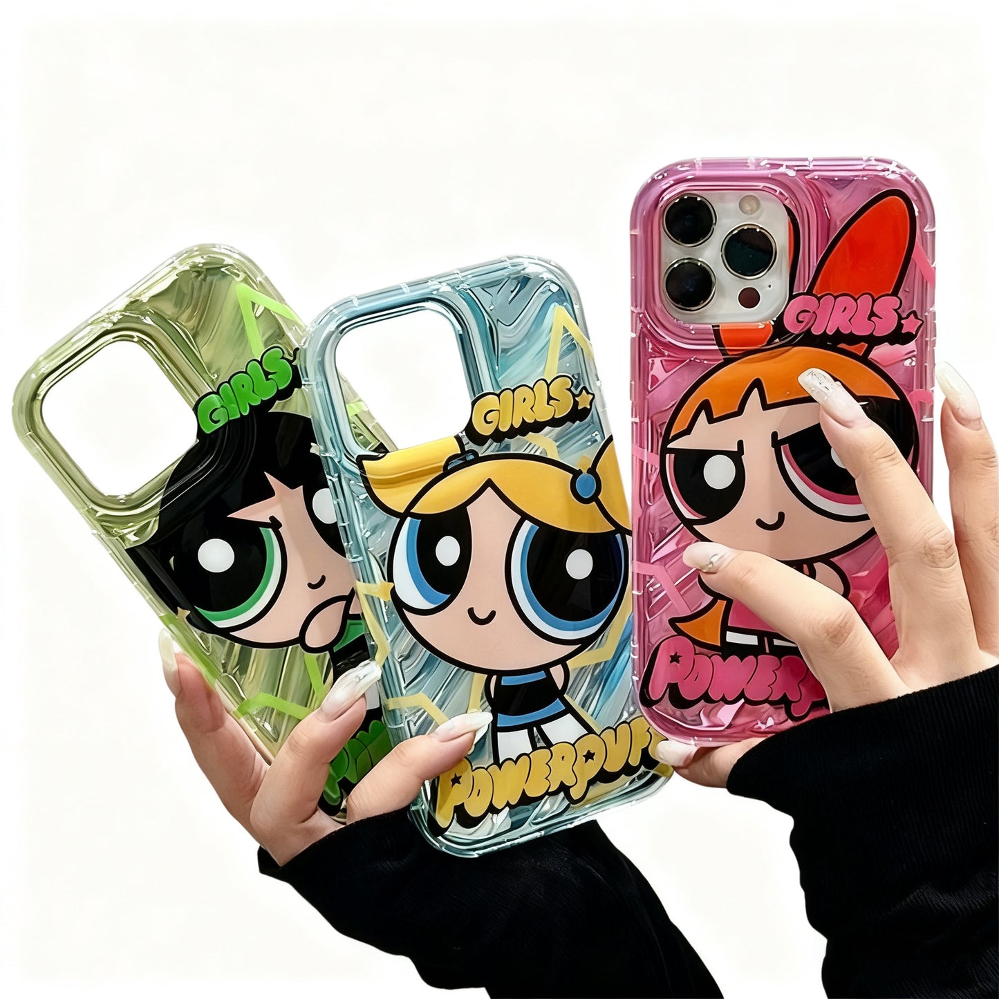 Flying Girl Police Glasses Stand Phone Case
