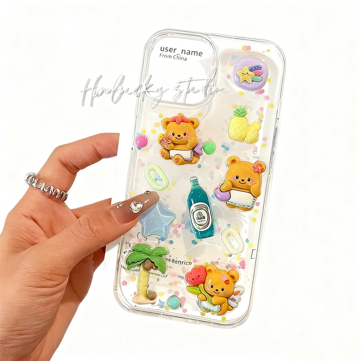 3D Butter Bear Phone Case