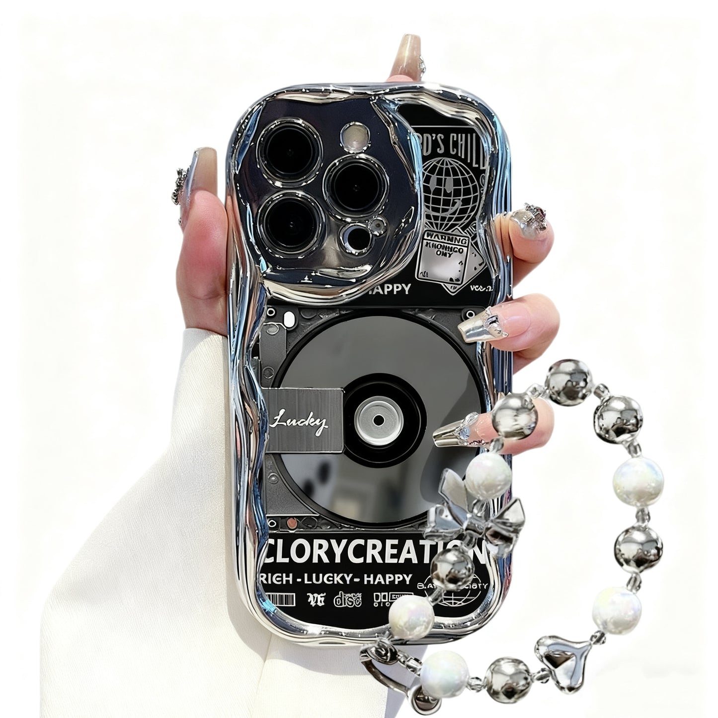 Record belt chain phone case