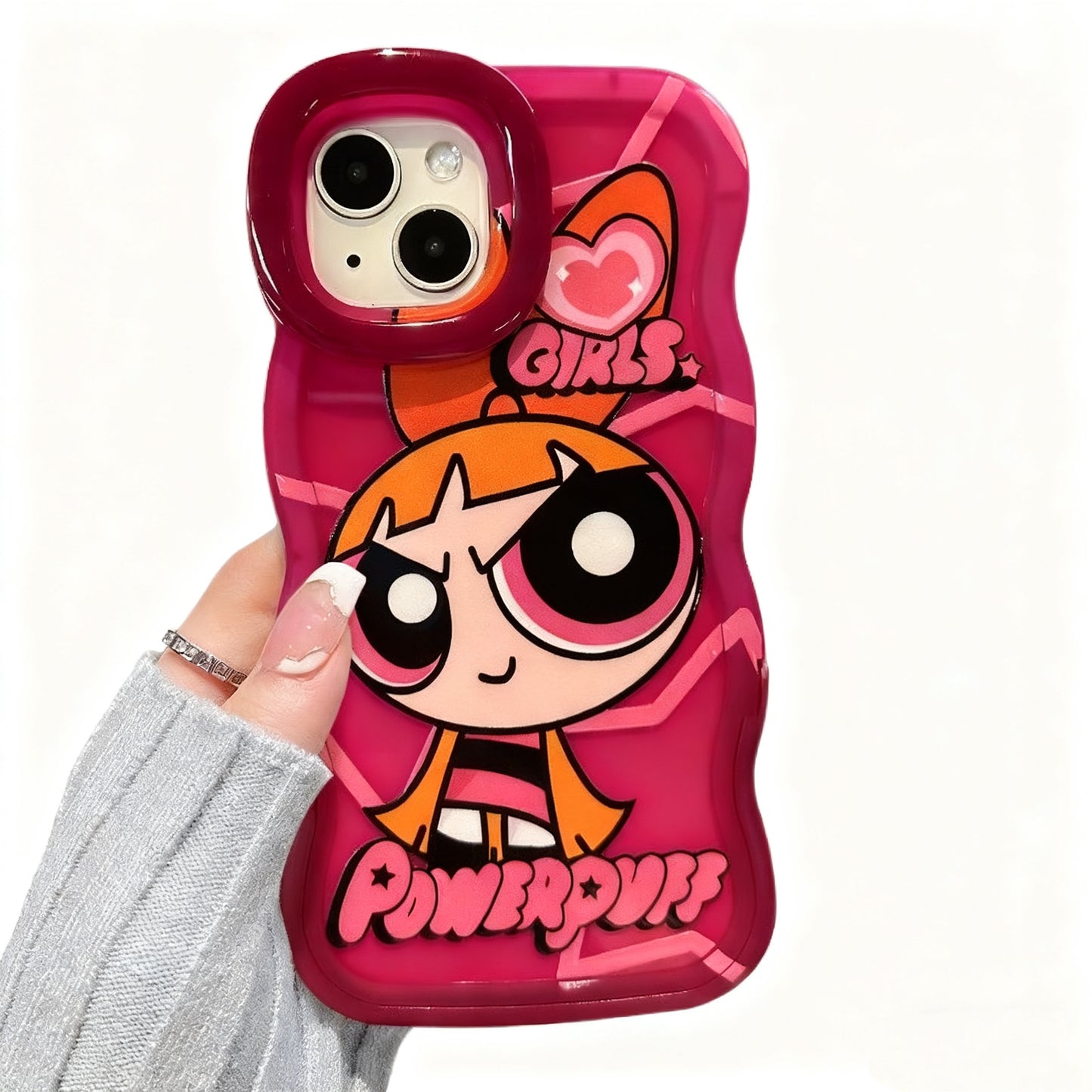 Flying Girl Police Phone Case with Bracket