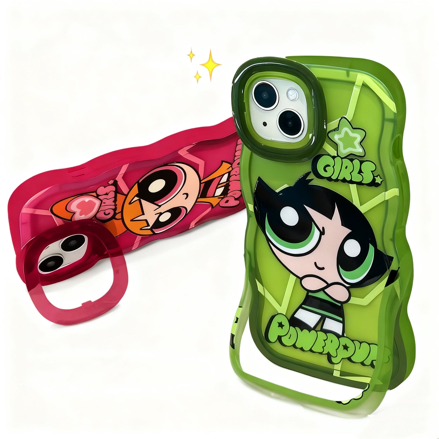 Flying Girl Police Phone Case with Bracket