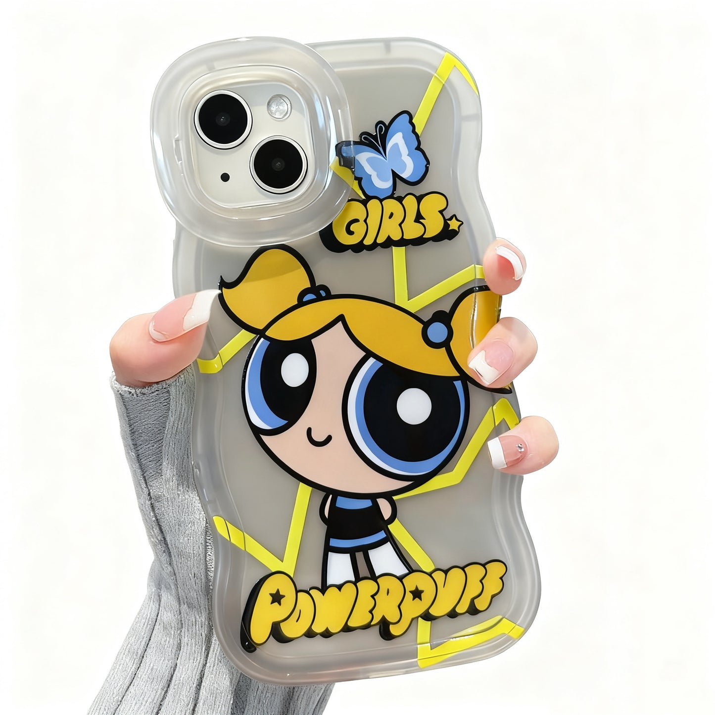 Flying Girl Police Phone Case with Bracket